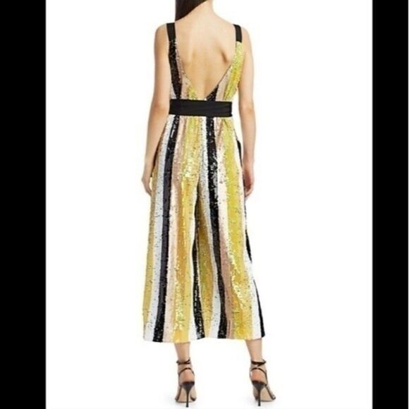 Nwt STAUD puli jumpsuit sequin striped multicolor - Picture 9 of 16